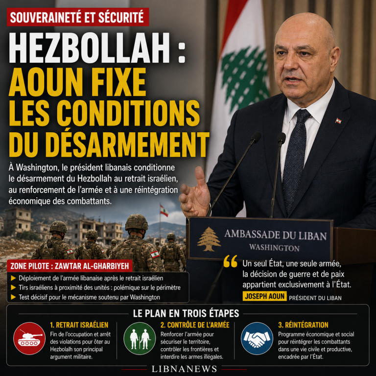 Hezbollah: Aoun sets conditions for disarmament