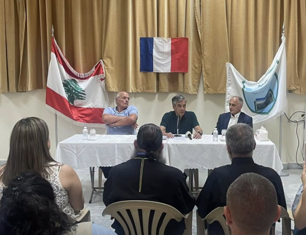 Le 14 juillet au Sud-Liban : François Fillon témoigne de son soutien aux villages frontaliers, une tournée organisée par le Dr. Fouad Abou Nader, président de l’ONG Nawraj