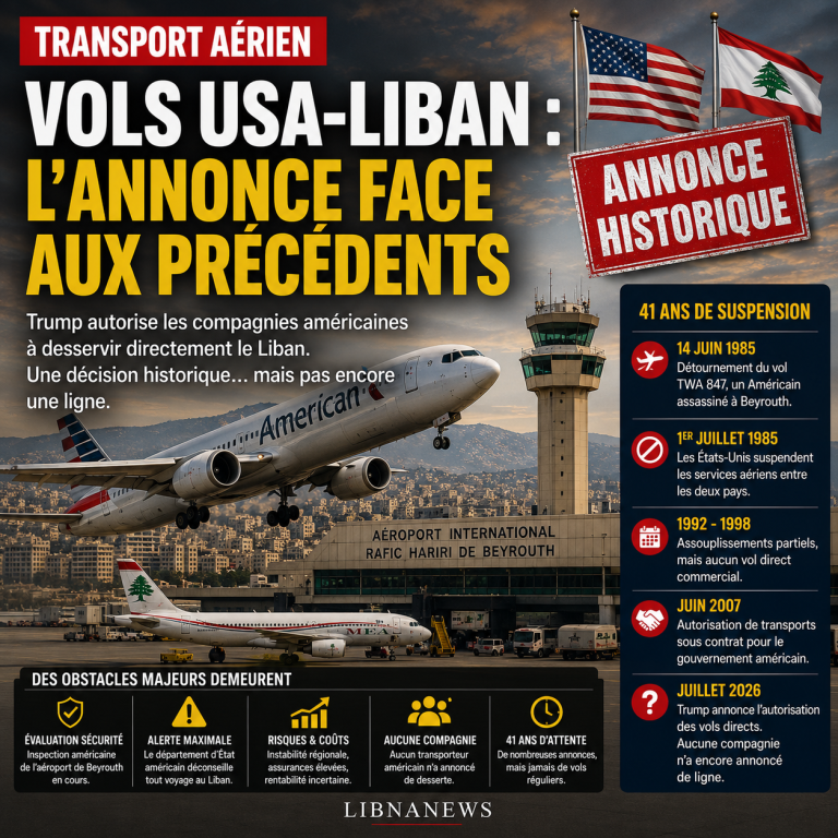 USA-Lebanon flights: a promise already heard many times