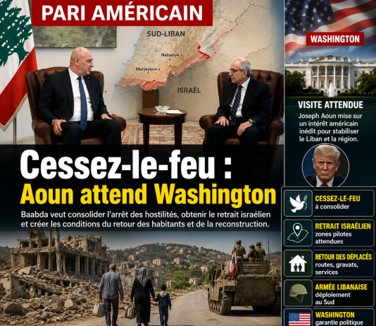 Cessez-le-feu au Liban : Aoun mise sur Washington