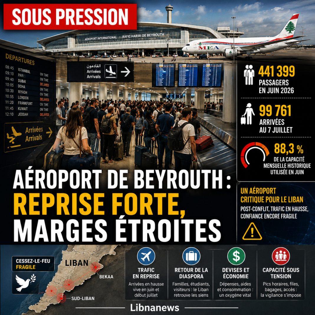 Beyrouth : l’aéroport retrouve ses passagers