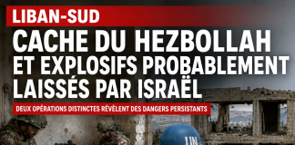 Liban-Sud : armes du Hezbollah et explosifs israéliens découverts South Lebanon: Hezbollah weapons and Israeli explosives discovered