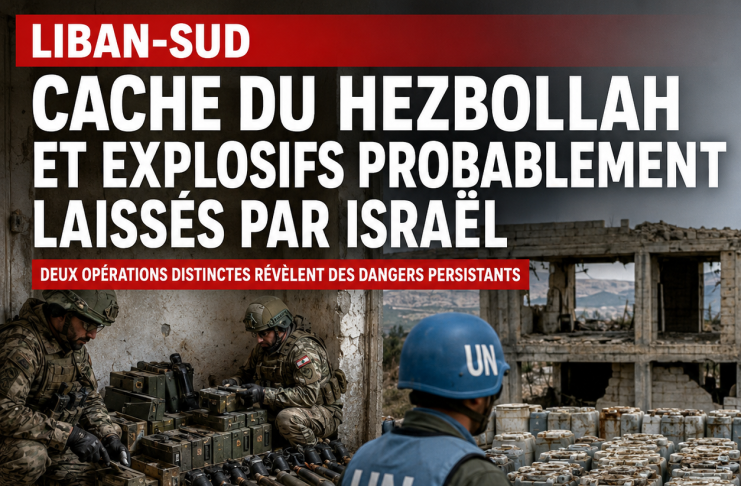 South Lebanon: Hezbollah weapons and Israeli explosives discovered