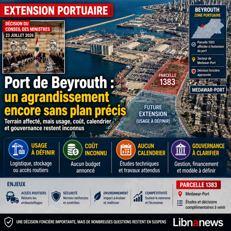 Beirut port: an extension still to be defined