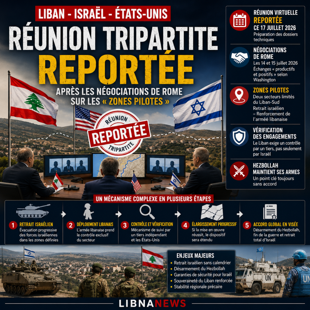 Liban-Israël : la réunion tripartite reportée
