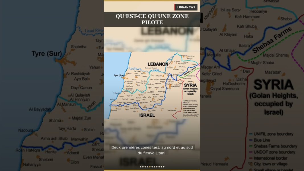 Les zones pilotes au Sud du Liban