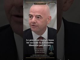 Le président de la FIFA brandit le drapeau du Liban au Mondial 2026 🇱🇧