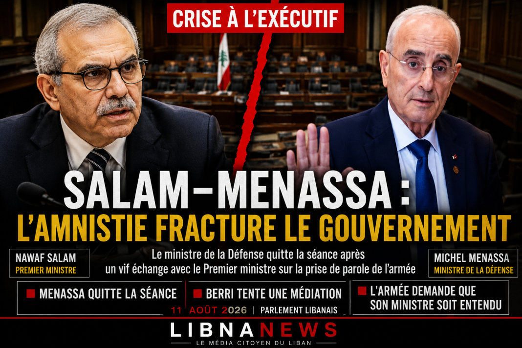 Salam-Menassa : l’amnistie fracture l’exécutif