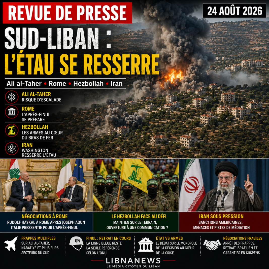 Revue de presse : le Sud-Liban au bord d’une nouvelle escalade, Rome au cœur des négociations et l’Iran face à l’étau américain