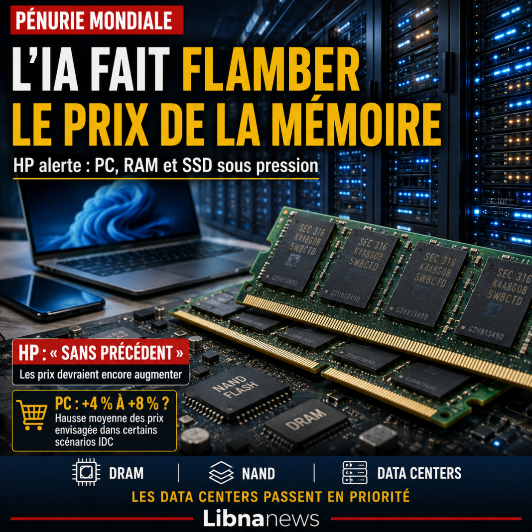 Mémoire : HP alerte sur une pénurie sans précédent