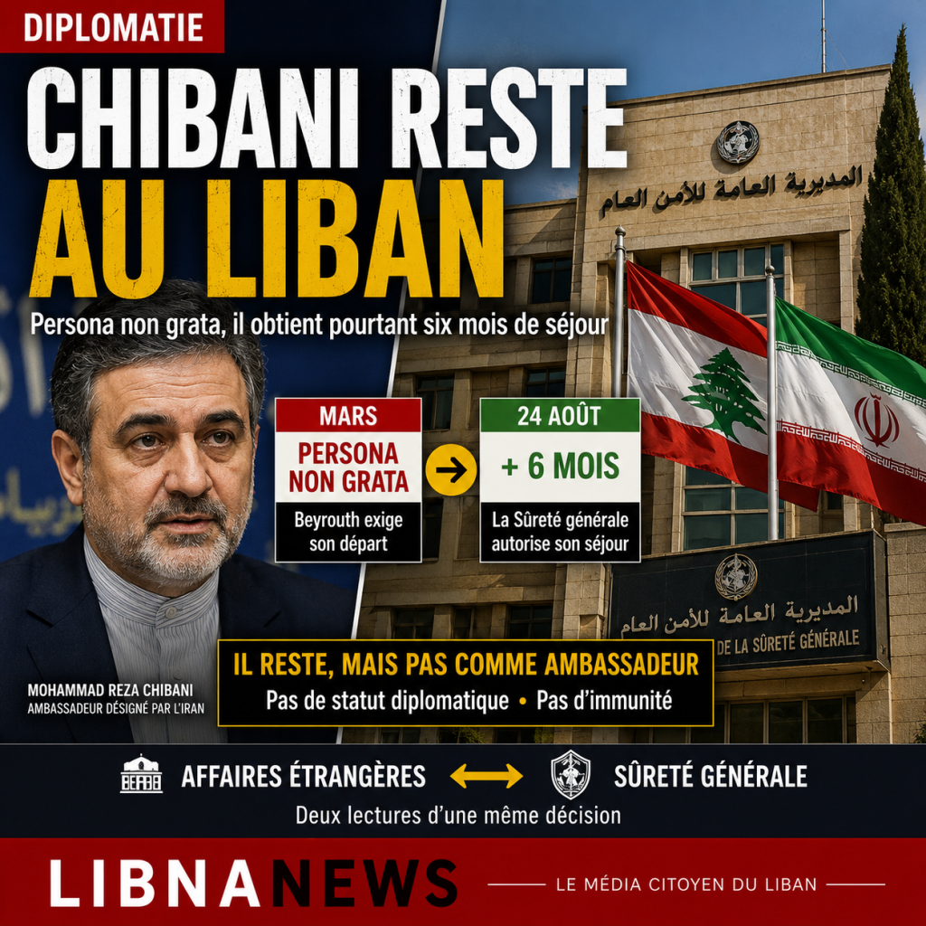 Liban : Chibani obtient un séjour de six mois