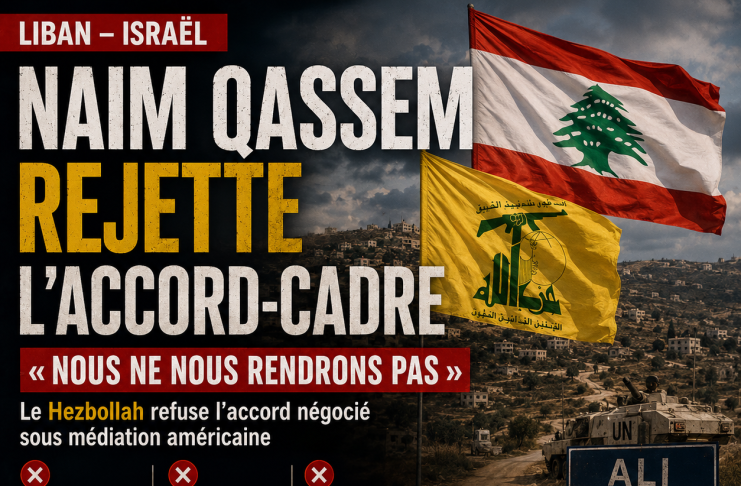 Naim Qassem rejette l’accord-cadre avec Israël