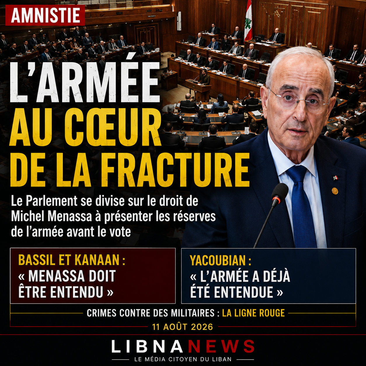 General amnesty divides Lebanese Parliament