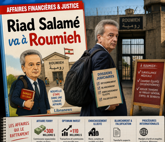 Riad Salamé, transferred to Roumieh, refuses his medicines