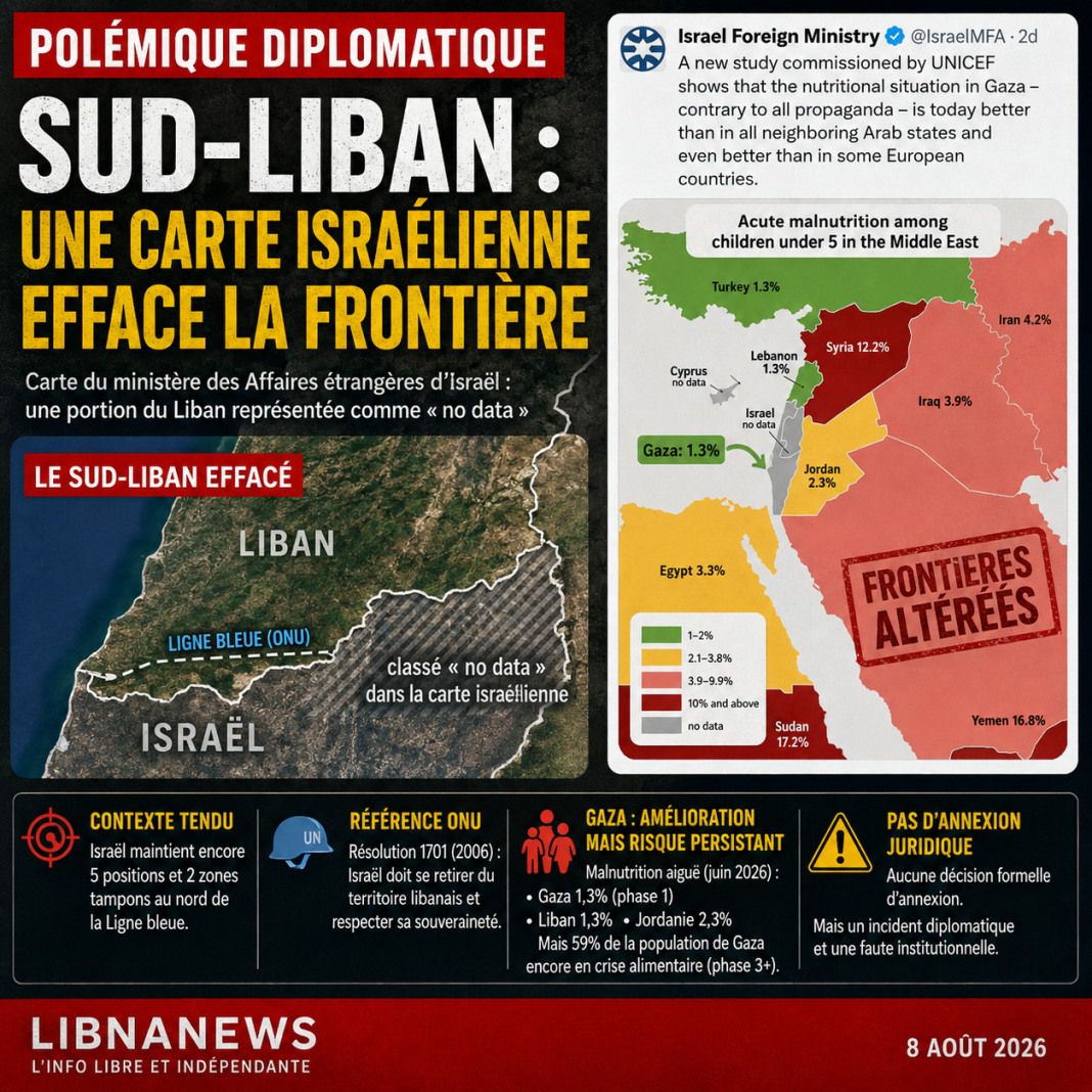 South Lebanon: Israeli map clears border and annexes southern Lebanon
