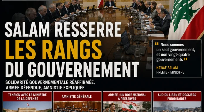 Liban : Salam resserre les rangs du gouvernement