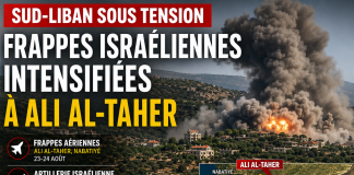 Frappes israéliennes intensifiées à Ali al-Taher