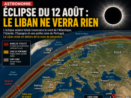 Solar eclipse: Lebanon won't see anything on August 12