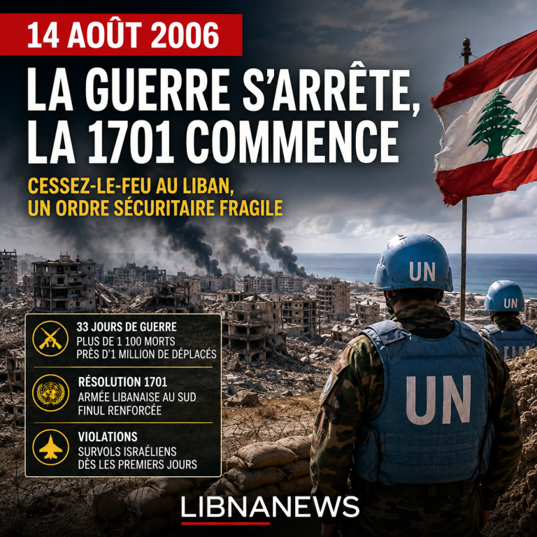 14 august 2006: war stops, 1701 begins