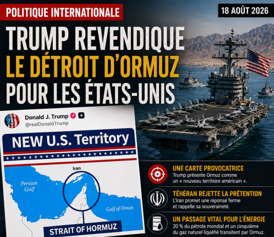 Trump revendique le détroit d’Ormuz pour les États-Unis