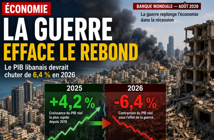 Liban : la guerre replonge l’économie dans la récession après le rebond technique de 2025