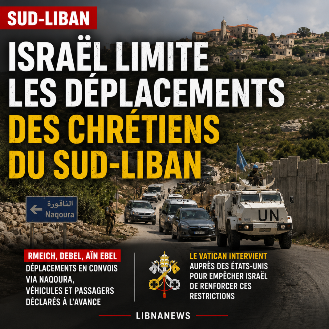Israël limite les déplacements des chrétiens du Sud-Liban