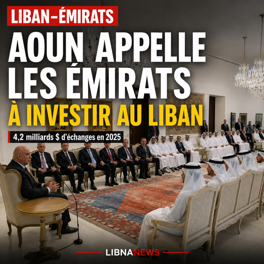 Aoun appelle les Émirats à investir au Liban