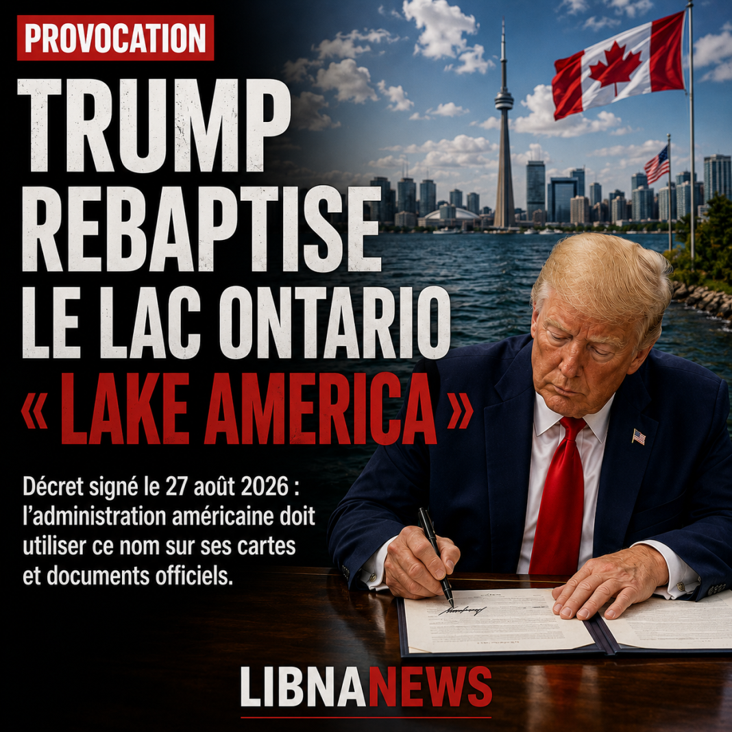 Trump renamed Lake Ontario Lake America