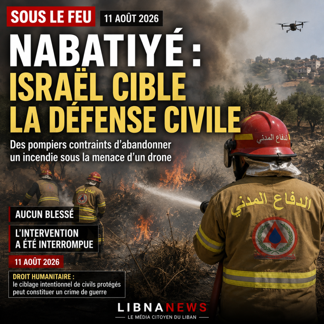 Nabatiyah: Israel Targets Civil Defense