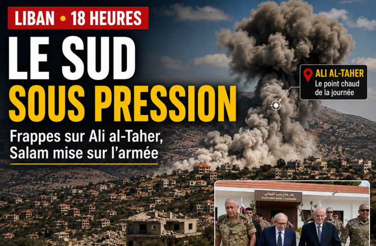 Liban à 18 heures : le Sud sous pression