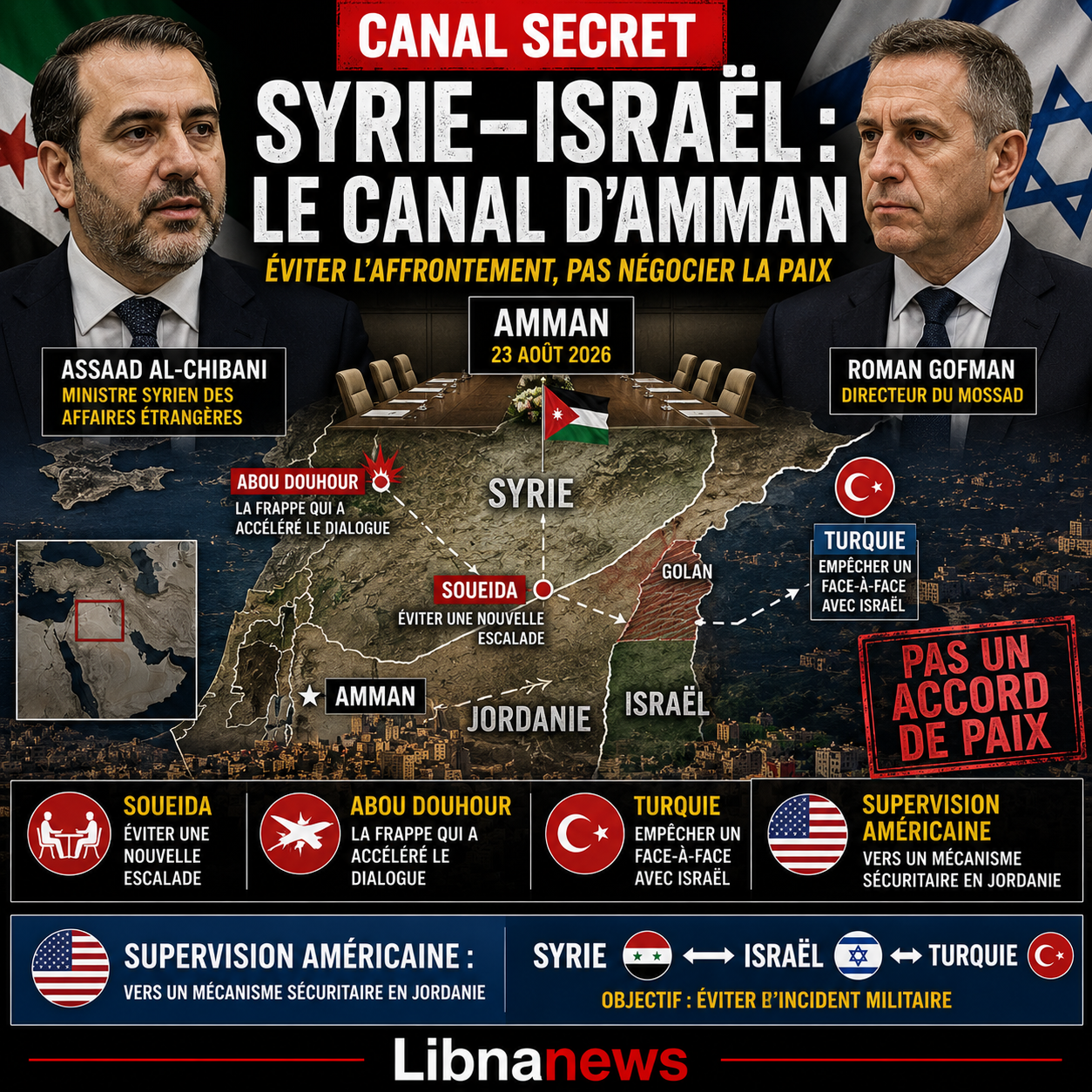 Syrie-Israël : ce que révèle la rencontre d’Amman