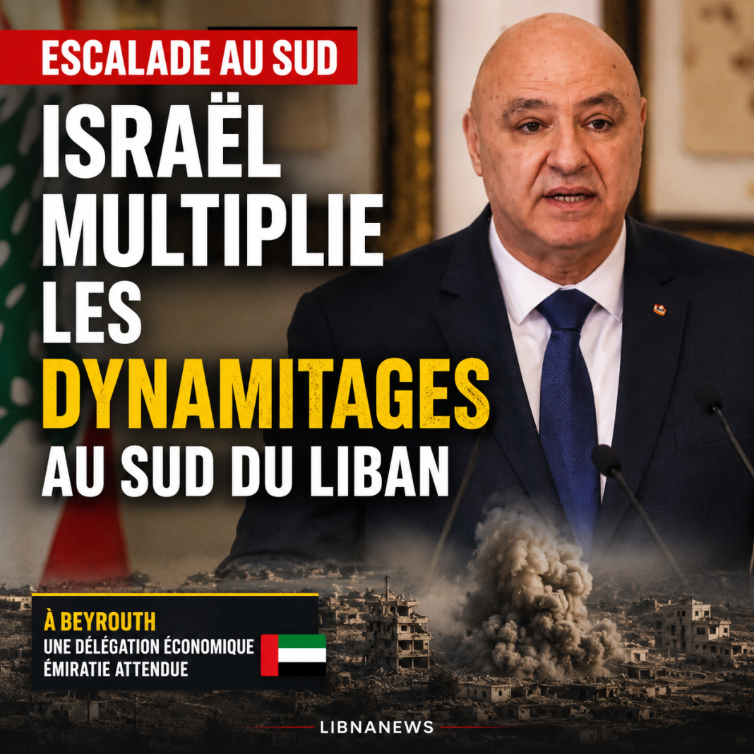 Israel aumenta a explosão no sul do Líbano