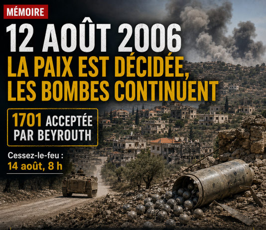 Jour pour jour: 12 août 2006 la guerre qu Israel continue apres la 1701