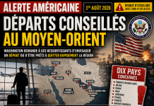 U.S. Alert: Recommended departures to the Middle East in the face of the risk of renewed fighting with Iran