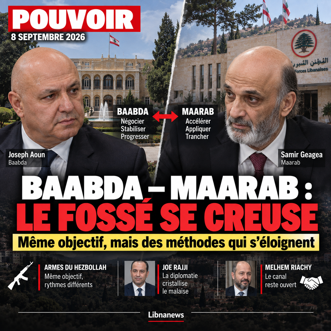Entre Baabda et Maarab, le fossé se creuse derrière l’accord de façade