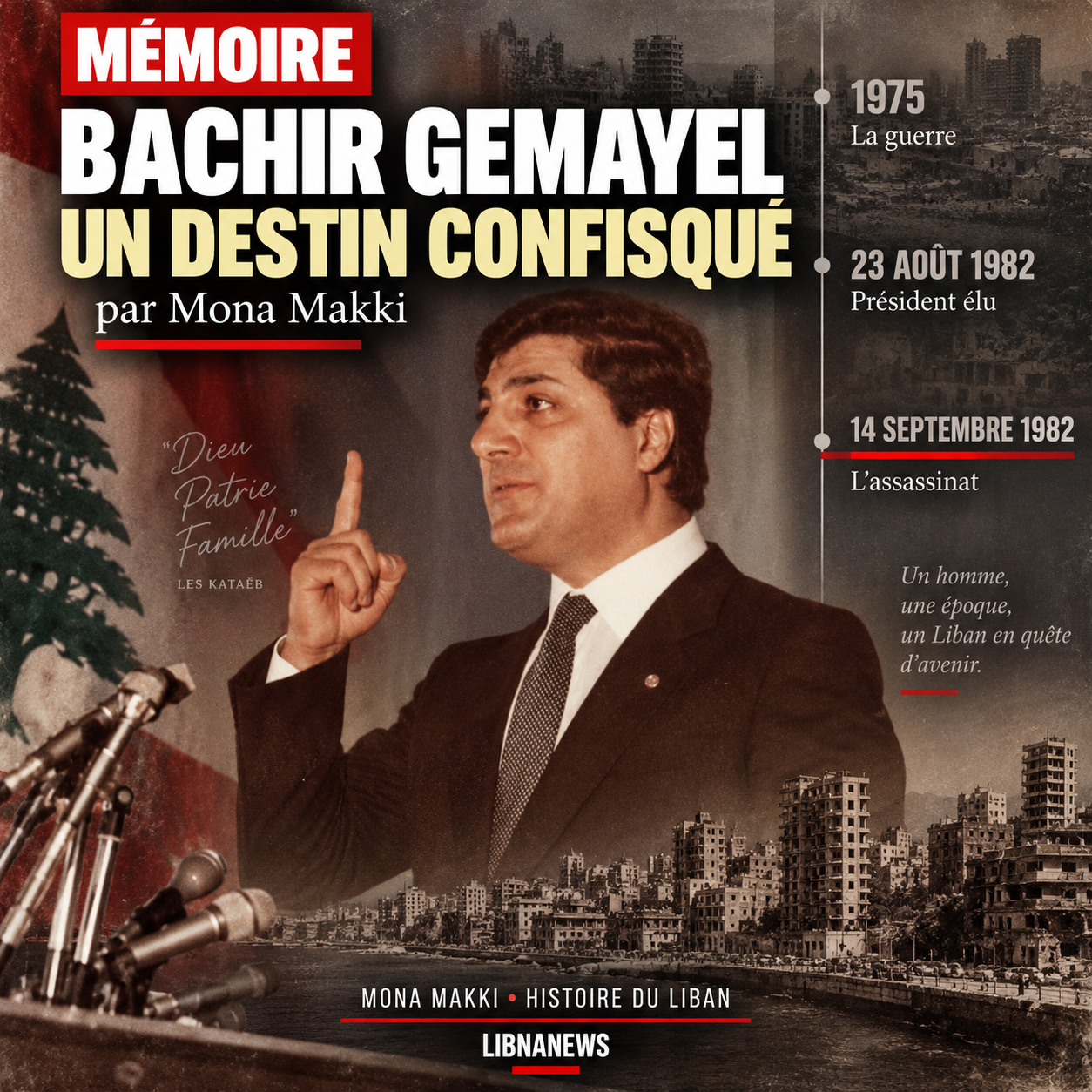 Bachir Gemayel, a fate confiscated by Mona Makki*