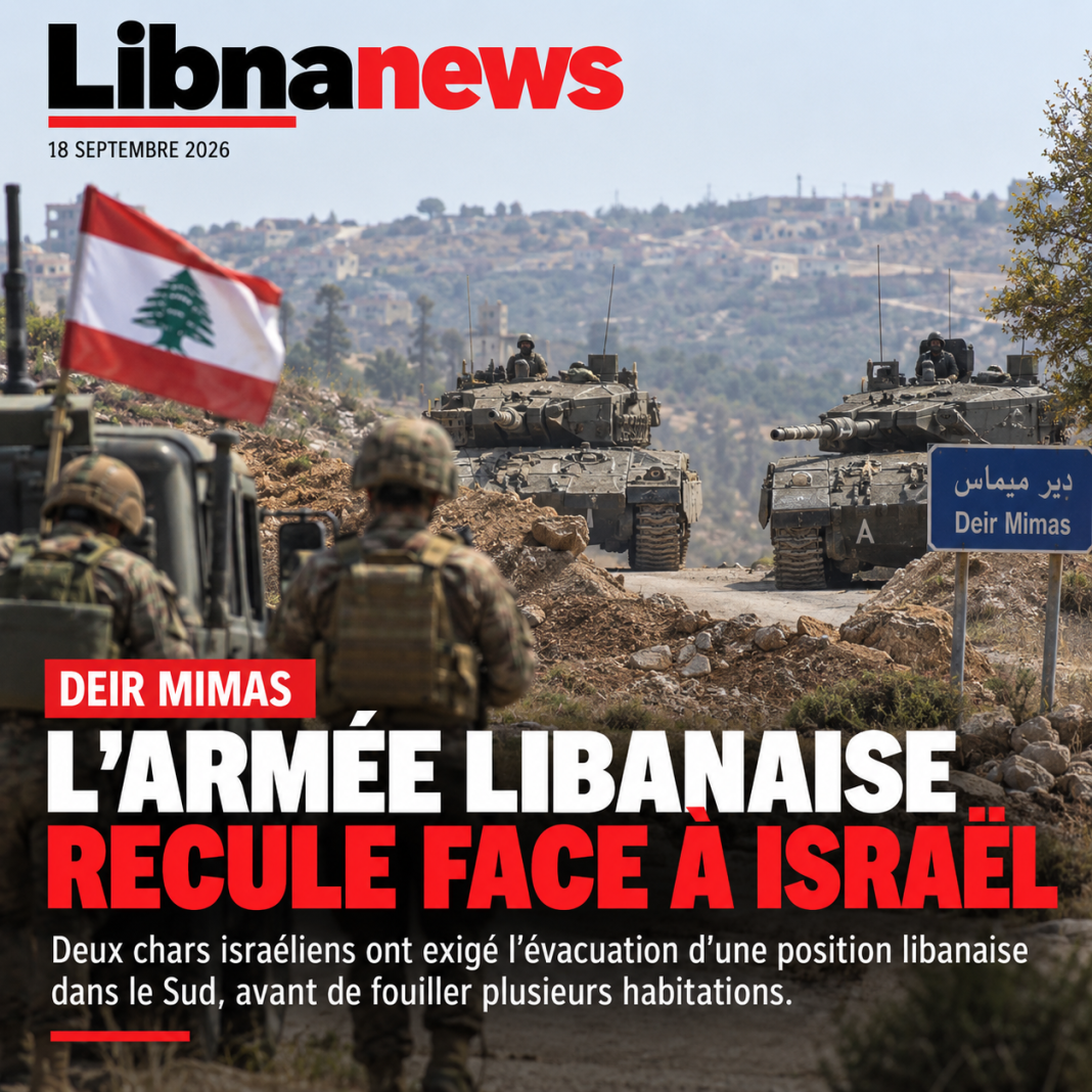 Deir Mimas : l’armée libanaise recule face à Israël