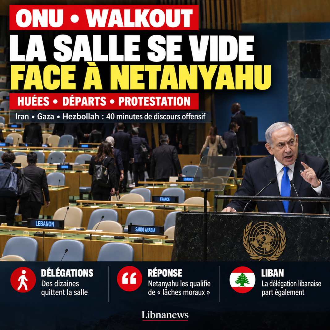 UN: Delegationen verlassen den Raum gegenüber von Netanyahu