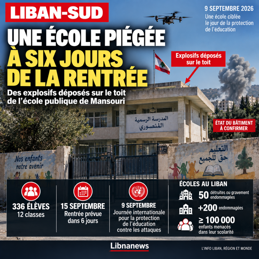 Liban-Sud : l’école de Mansouri directement menacée par Israël