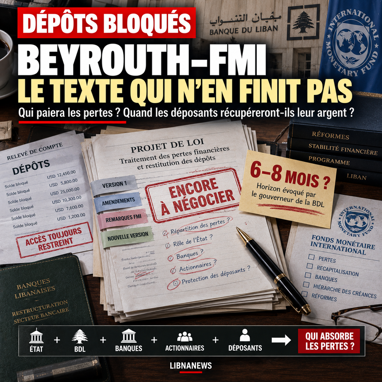 Dépôts bancaires : dans les coulisses du bras de fer entre Beyrouth et le Fonds monétaire