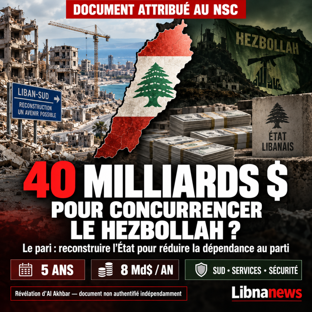 40 milliards de dollars pour concurrencer le Hezbollah : le plan secret révélé par Al Akhbar face à l’épreuve du réel