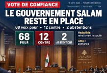 Libano: il governo Salam mantiene fiducia Libnanews