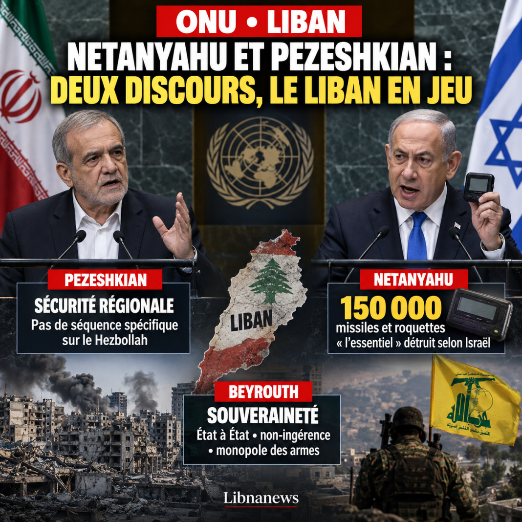 UN: What Pezeshkian and Netanyahu said about Lebanon