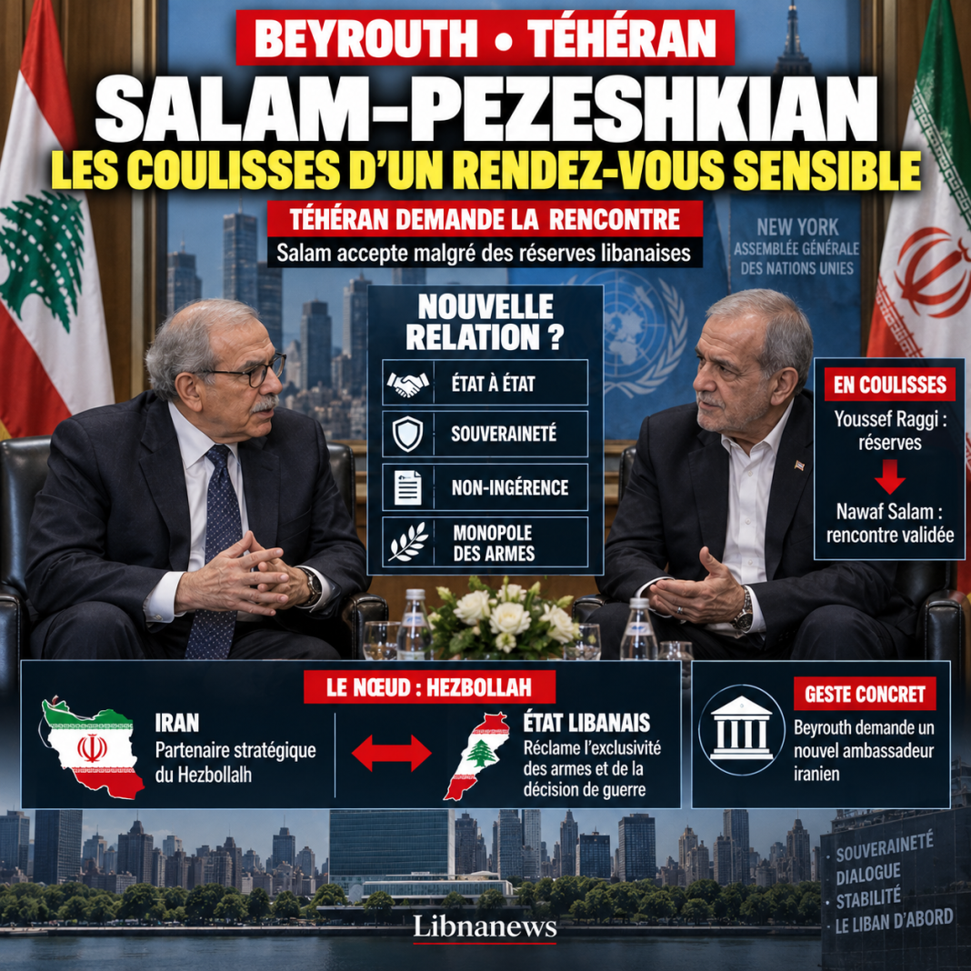 Salam-Pezeshkian : les coulisses d’un rendez-vous qui révèle les tensions de la nouvelle relation entre Beyrouth et Téhéran