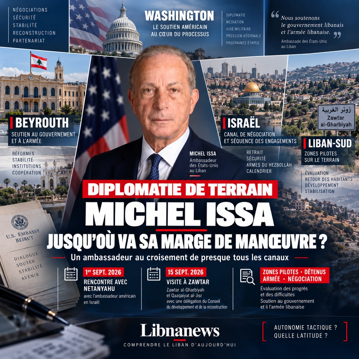 Michel Issa, l’ambassadeur qui bouscule les codes : jusqu’où va réellement sa marge de manœuvre au Liban ?
