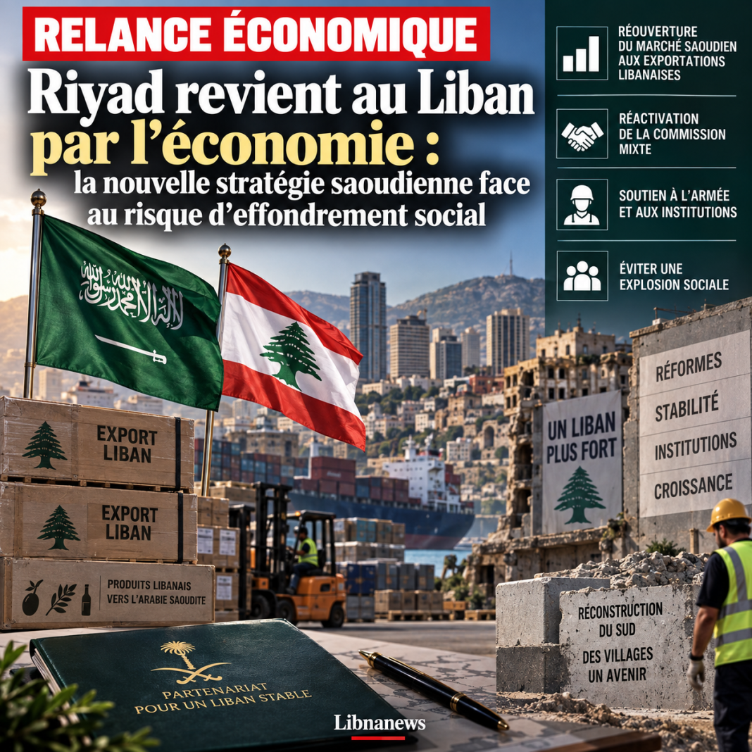 Riyadh returns to Lebanon through the economy: the new Saudi strategy against the risk of social collapse
