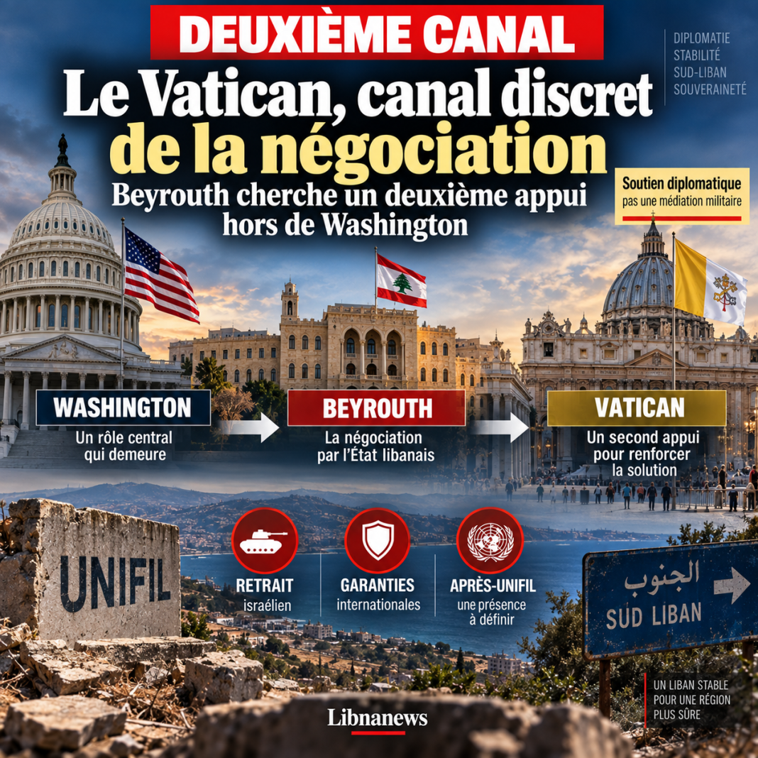 Le Vatican, canal discret de la négociation : pourquoi Beyrouth cherche un deuxième appui hors de Washington