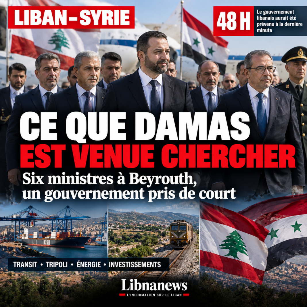 Six ministres syriens à Beyrouth, un gouvernement pris de court : ce que Damas est réellement venue chercher au Liban