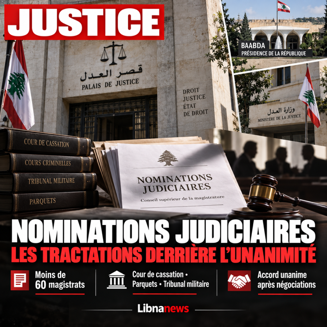 Nominations judiciaires au Liban : les tractations discrètes derrière la nouvelle carte de la magistrature