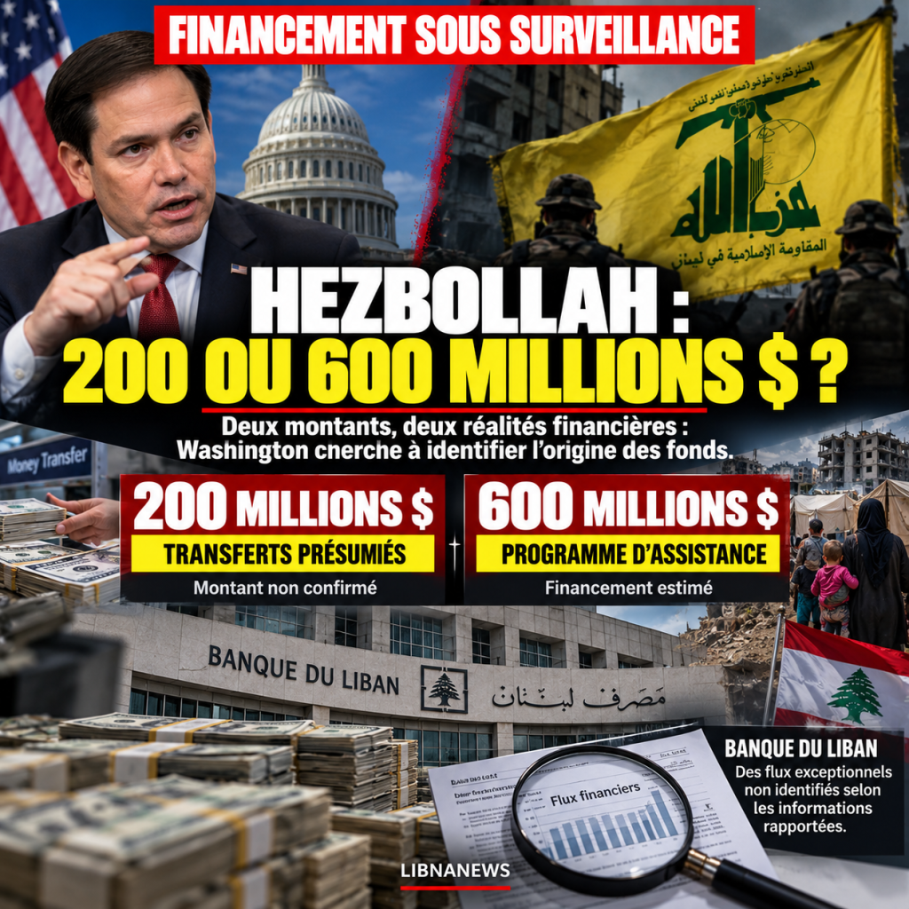 200 ou 600 millions de dollars pour le Hezbollah : les chiffres qui alimentent les soupçons de Washington